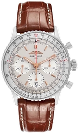 Breitling Navitimer B01 Chronograph 41 White/Leather Ø41 mm AB0139211G1P1