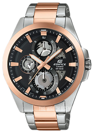 casio edifice rose gold black