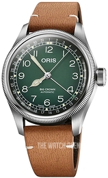 Oris Big Crown Green/Leather Ø38 mm 01 754 7779 4067-Set
