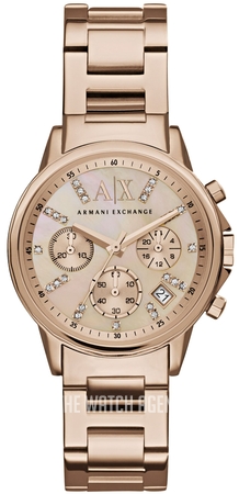 armani exchange rose gold