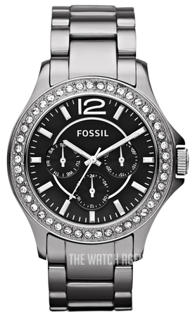 fossil riley black