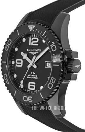 Hydroconquest Black Rubber 43 mm ref. L3.784.4.56.9