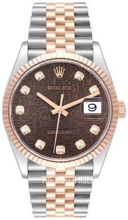 rolex datejust 36 brown dial