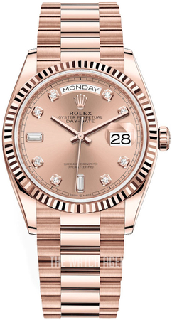 rose gold day date 36