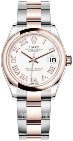 rolex rose gold datejust 31