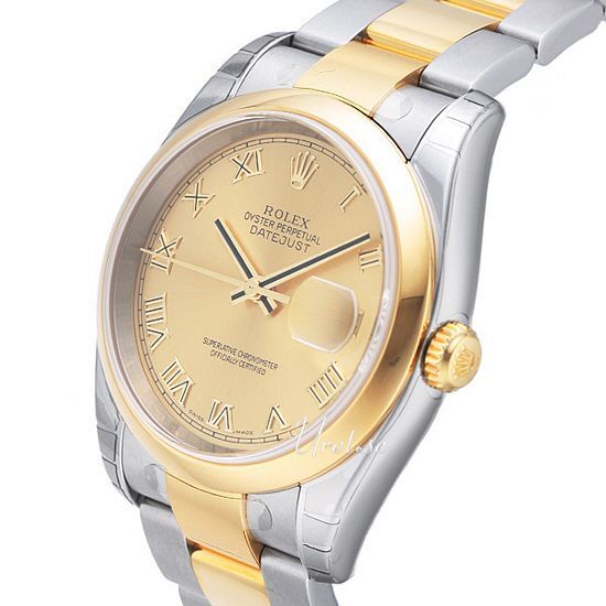 the奥歯's 1st single Rolex Datejust 116333 Gold and Silver Oyster Bracelet with