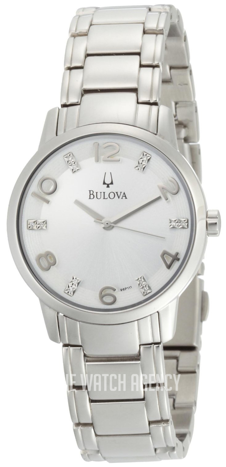 bulova diamond silver watches