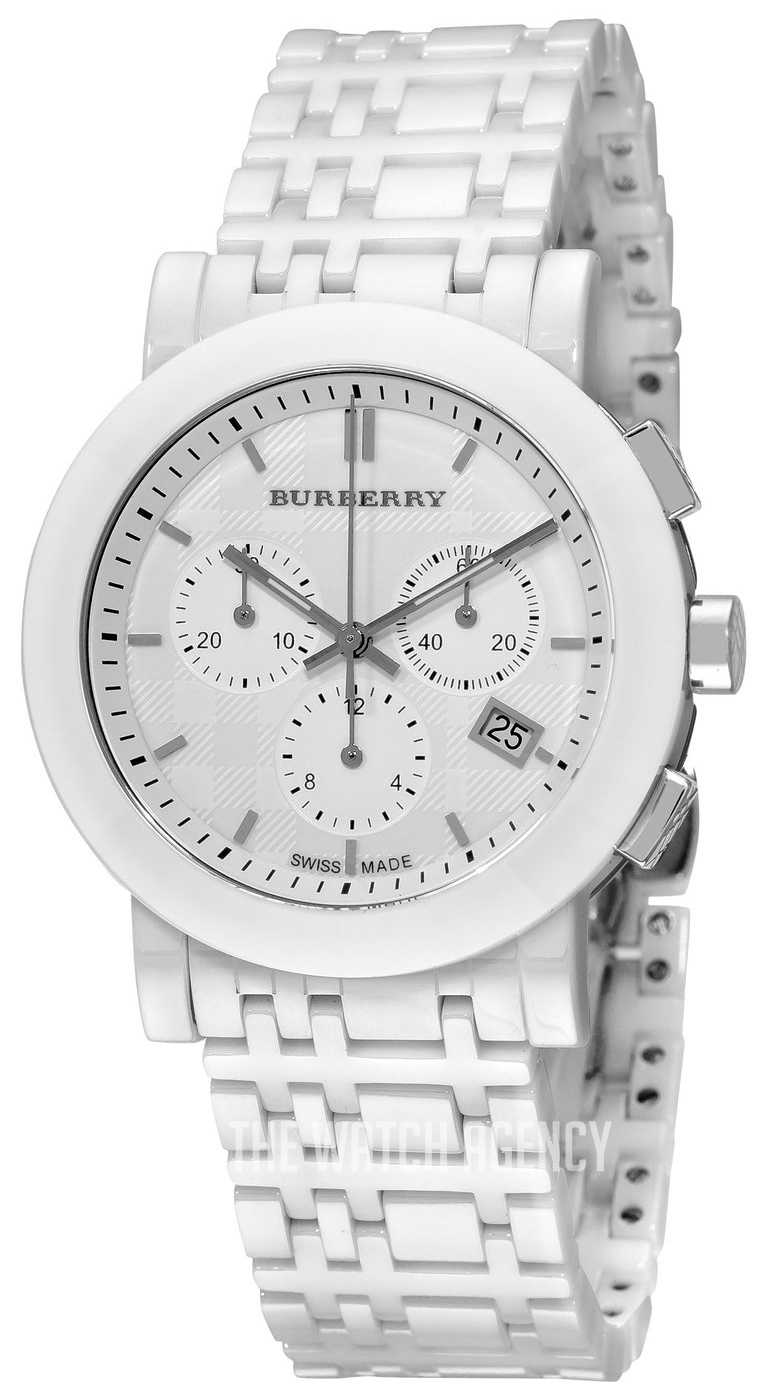 美品 希少 BURBERRY セラミック クロノグラフ 腕時計 楽天市場】電池交換済 BURBERRY バーバリー ヘリテージ クロノ