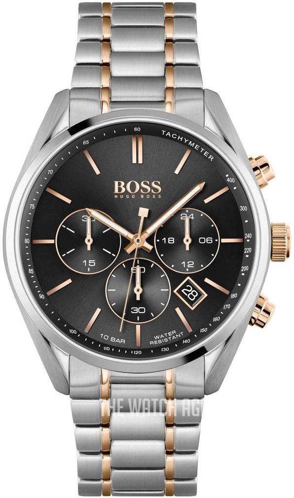 hugo boss gold watch black face