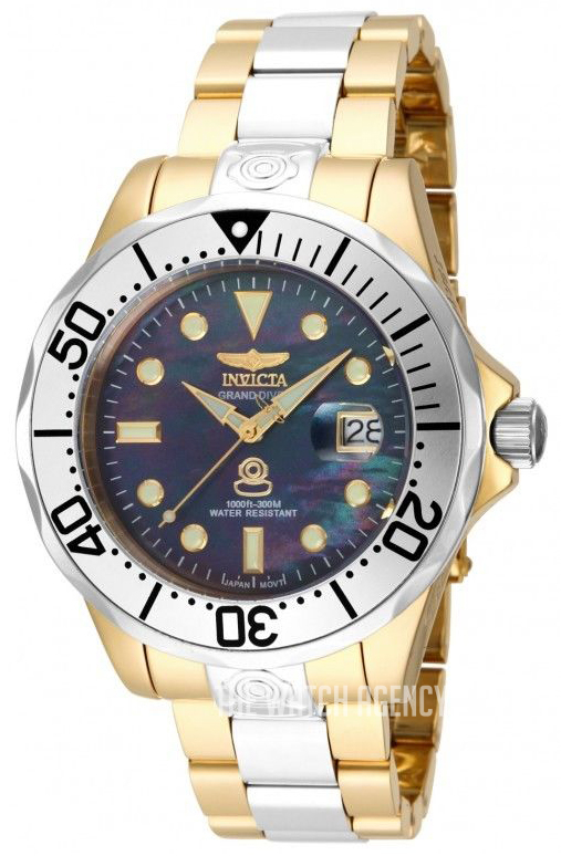 invicta mother of pearl men's watch