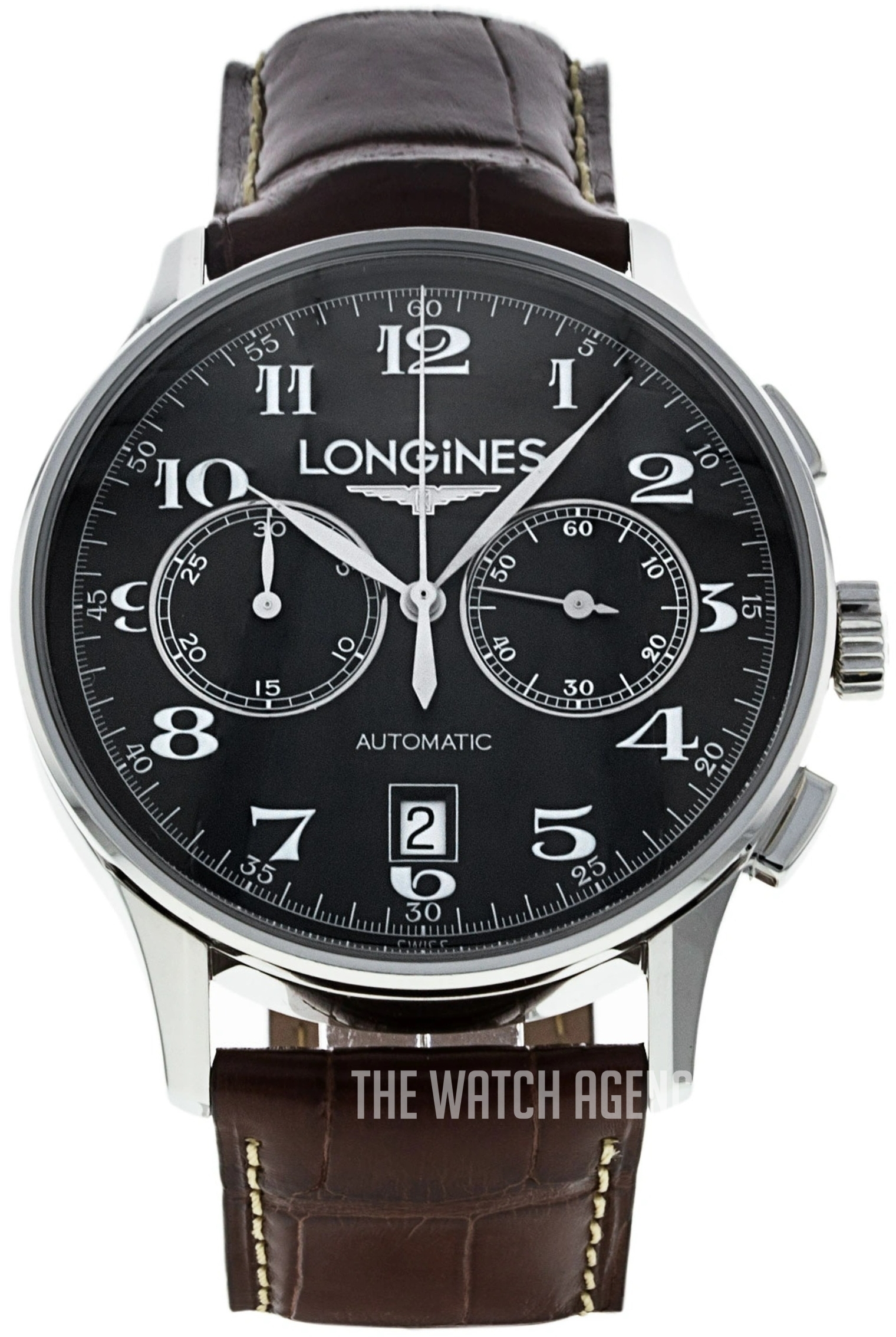 Chronograph Black Leather 40 mm ref. L2.650.4.58.2