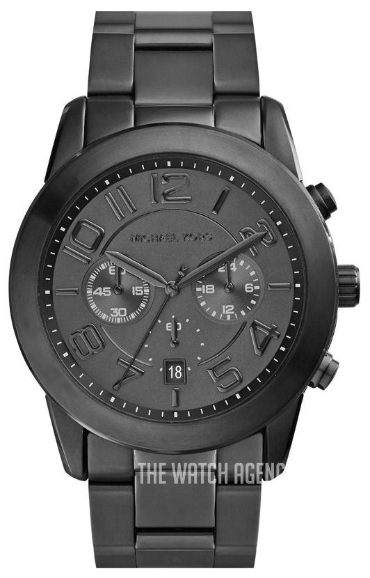 Michael Kors MK8360 Men's Stainless Steel Analog on sale Black Dial Quartz Watch UC695