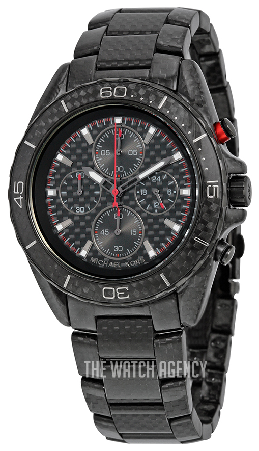 Michael kors outlet carbon fiber watch