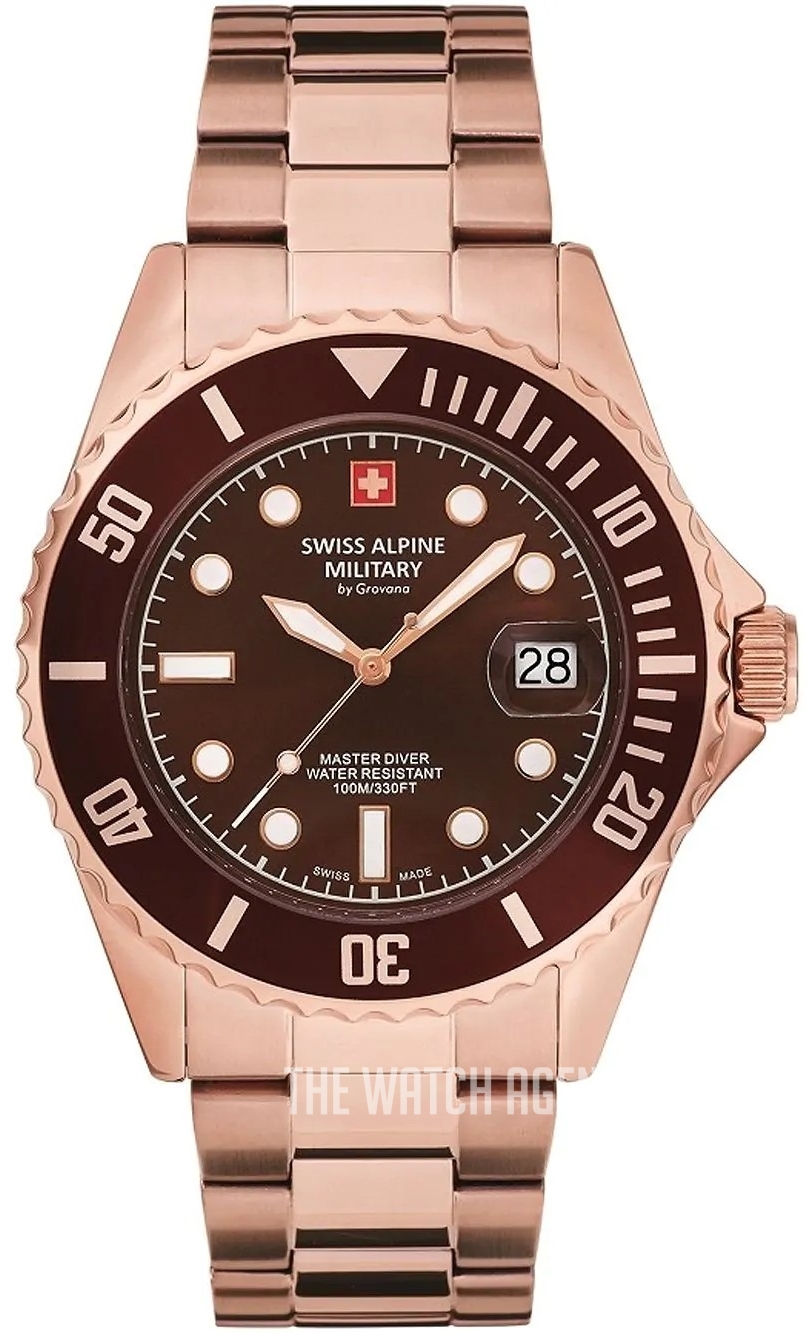 Swiss military hanowa rose gold sale