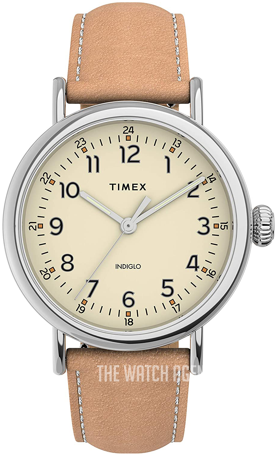 Timex standard 40mm on sale leather strap watch