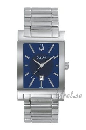 Bulova 96G75 Men's Watch - Stainless Steel Blue Dial CLEANED retailer AND WORKING