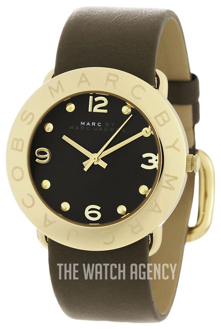 Marc by Marc Jacobs Amy Strap Black Gold Marc Jacobs Amy Black Dial Gold Steel Strap Watch for Women main image 2