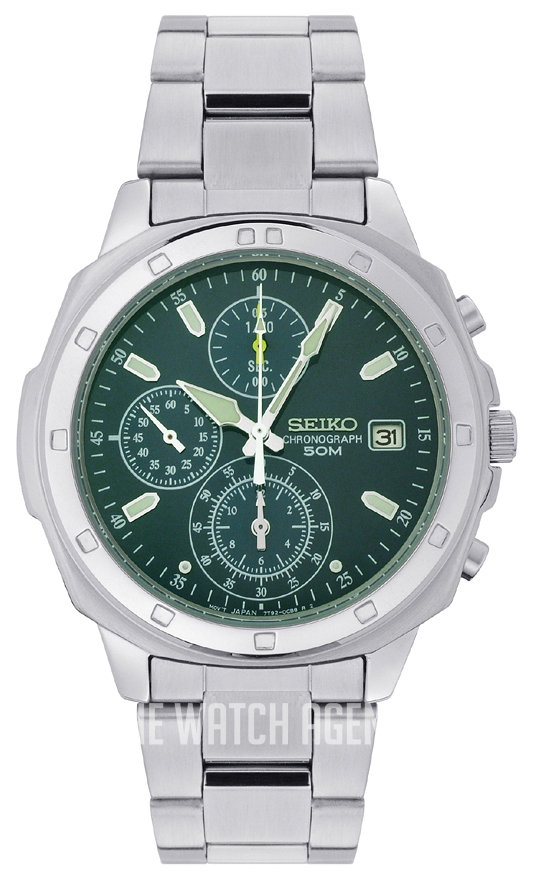 d*4様 seiko snd411p グリーン SND411 Seiko Chronograph | TheWatchAgency.com