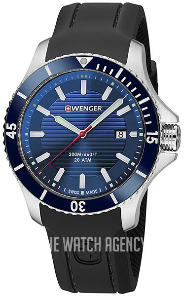 Montre Wenger Seaforce Chrono - Boîtier Acier 42mm - Étanche 200m - Mouvement Suisse - Neuf Sans Boîte